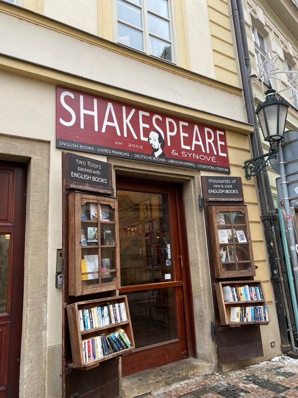 Shakespeare & Synove book shop in Prague